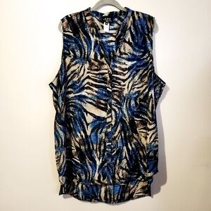 *4 for $30* Tropical Leaf Print Tank Top